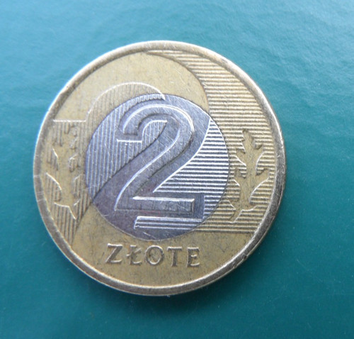 Moneta zlote polska rzecz - moneta,