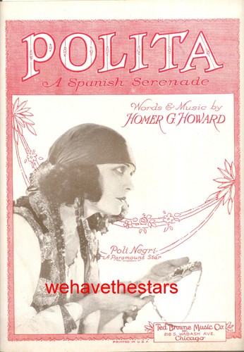 Pola negri partiture polita - pola,